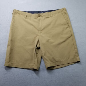 BCG Golf Shorts Mens Size 40 Brown Beige Stretch Flat Front Walk Polyester